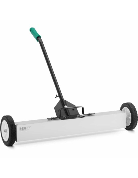 Magnetinė šluota nagų drožlių rinkimui ant ratukų, plotis 75 cm Magnetinė šluota nagų drožlių rinkimui ant ratukų, plotis 75 cm