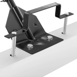 Magnetinė šluota nagų drožlių rinkimui ant ratukų, plotis 75 cm