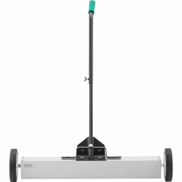 Magnetinė šluota nagų drožlių rinkimui ant ratukų, plotis 75 cm