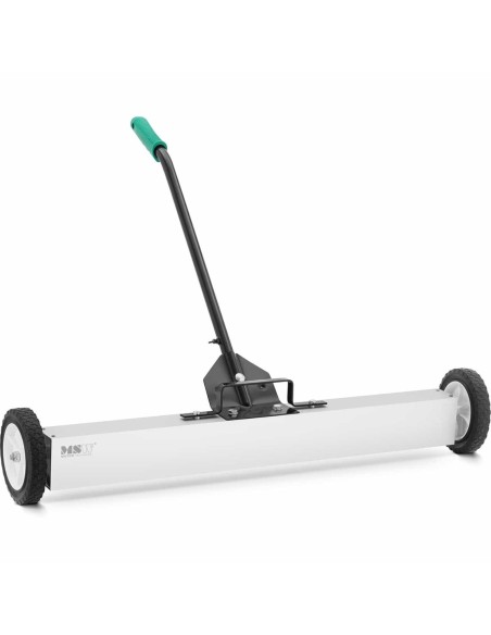 Magnetinė šluota nagų drožlių rinkimui ant ratukų, plotis 90 cm