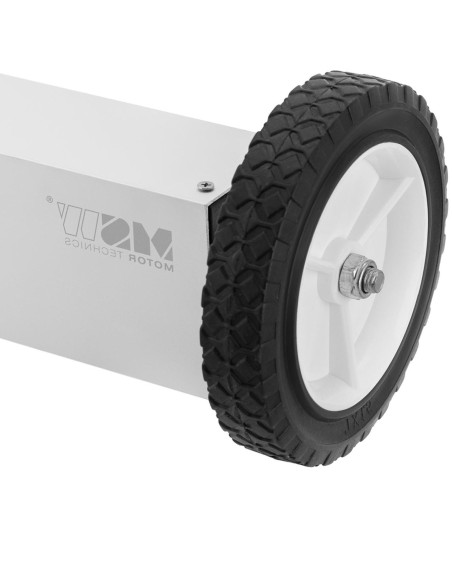 Magnetinė šluota nagų drožlių rinkimui ant ratukų, plotis 90 cm