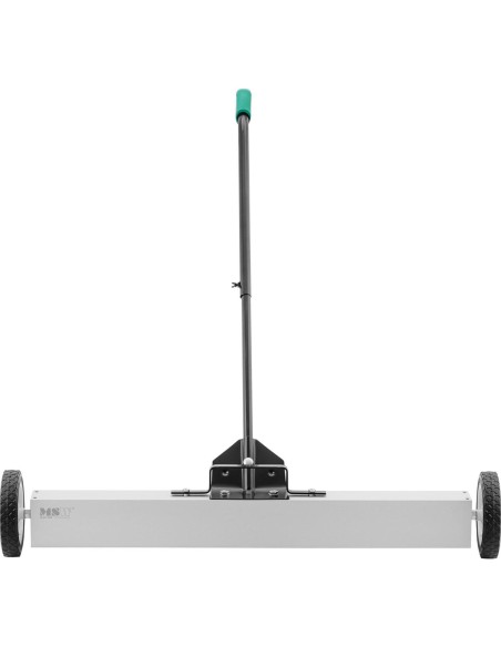 Magnetinė šluota nagų drožlių rinkimui ant ratukų, plotis 90 cm