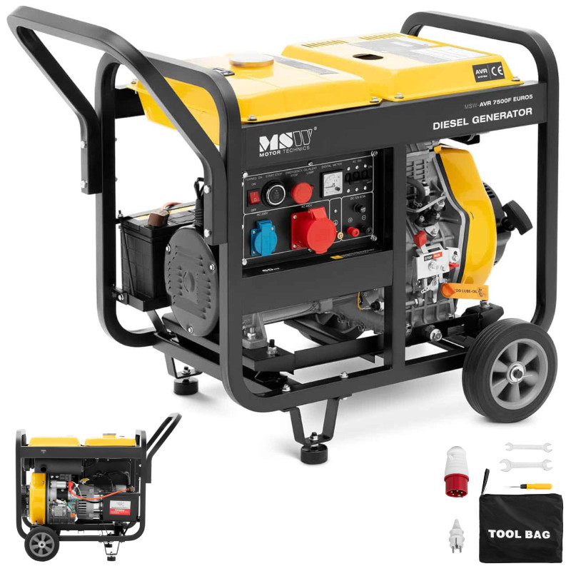 Galios generatorius dyzelinis generatorius 12,5 l 230/400 V 7500 W AVR Euro 5