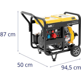 Galios generatorius dyzelinis generatorius 12,5 l 230/400 V 7500 W AVR Euro 5