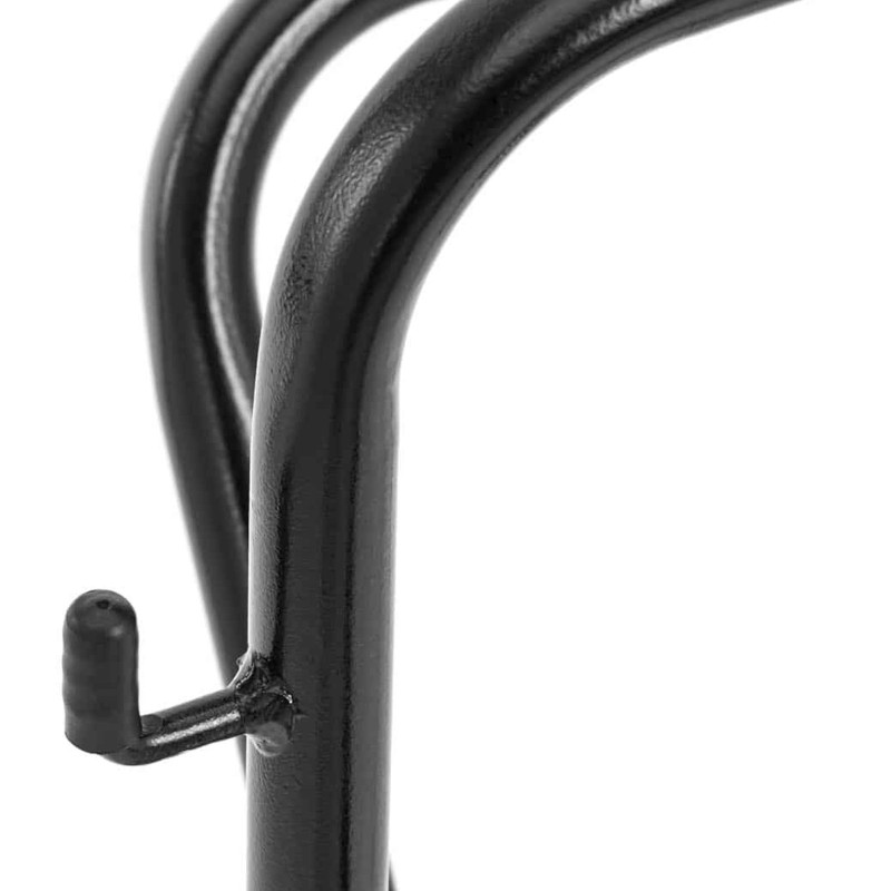 Sulankstomas metalinis balno stovas su lentyna iki 80 kg