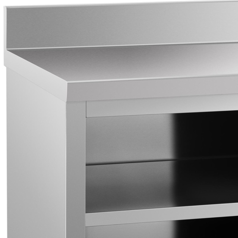 Stalas su sieniniu stalviršiu su spintele ir stumdomų durų apvadu, 200 x 70 cm