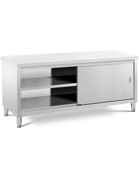 Centrinis stalviršis su stumdomų durų spintele 200 x 60 x 85,5 cm Centrinis stalviršis su stumdomų durų spintele 200 x 60 x 85,5 cm