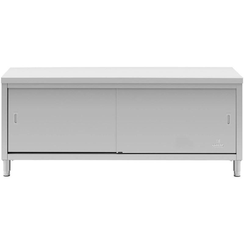 Centrinis stalviršis su stumdomų durų spintele 200 x 60 x 85,5 cm