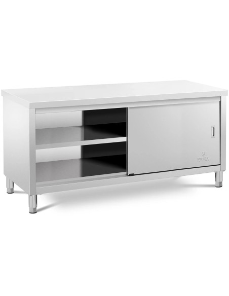 Centrinis stalviršis su stumdomų durų spintele 180 x 60 x 85 cm Centrinis stalviršis su stumdomų durų spintele 180 x 60 x 85 cm