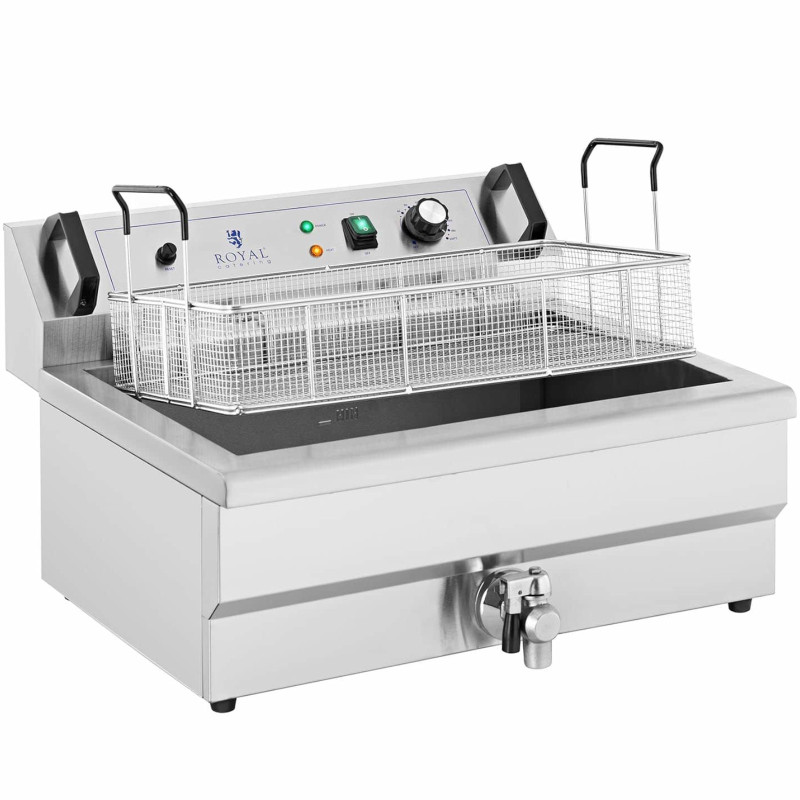 Žuvies spurgų traškučių gruzdintuvė su drenu 3000 W 16 L 230 V