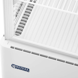 4 lygių įstiklinta šaldytuvo vitrina 78 l - balta