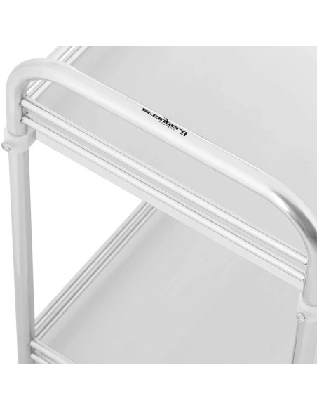 Kosmetinio gydymo laboratorinis vežimėlis iš plieno 2 lentynos 73 x 44 x 86 cm 20 kg