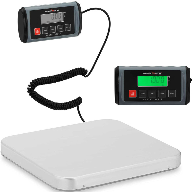 LCD pašto siuntinių svarstyklės 31 x 32 cm 100 kg / 0,05 kg