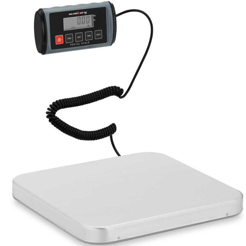 LCD pašto siuntinių svarstyklės 31 x 32 cm 100 kg / 0,05 kg