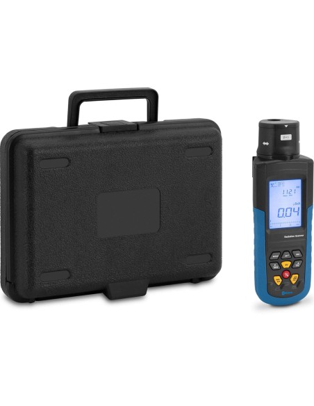 Geigerio radioaktyviųjų ir rentgeno spindulių skaitiklis LCD Bluetooth + dėklas Geigerio radioaktyviųjų ir rentgeno spindulių skaitiklis LCD Bluetooth + dėklas