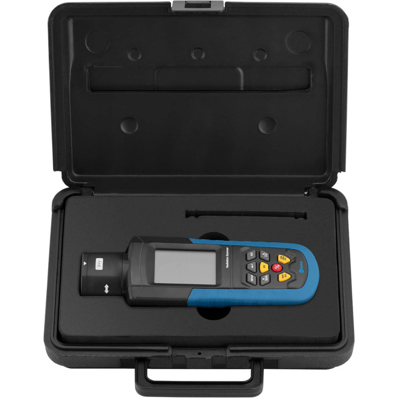 Geigerio radioaktyviųjų ir rentgeno spindulių skaitiklis LCD Bluetooth + dėklas