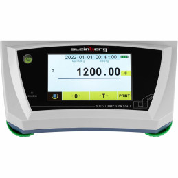Analitiniai laboratoriniai svarstyklės su stikliniu dangteliu ir LCD jutikliniu skydeliu 1200 g / 0,01 g