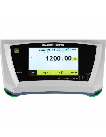 Analitiniai laboratoriniai svarstyklės su stikliniu dangteliu ir LCD jutikliniu skydeliu 1200 g / 0,01 g Analitiniai laboratoriniai svarstyklės su stikliniu dangteliu ir LCD jutikliniu skydeliu 1200 g / 0,01 g