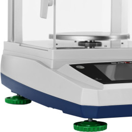 Analitiniai laboratoriniai svarstyklės su stikliniu dangteliu ir LCD jutikliniu skydeliu 1200 g / 0,01 g