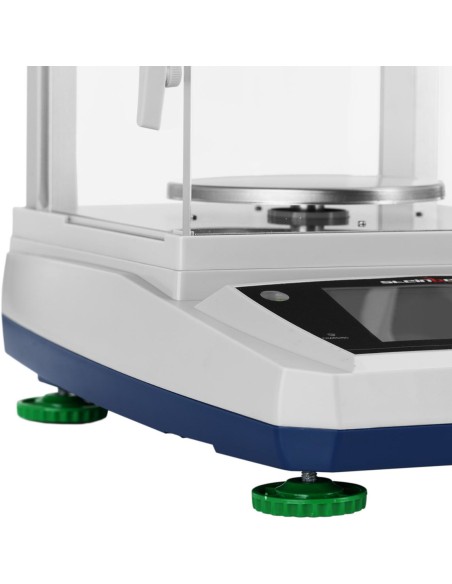 Analitiniai laboratoriniai svarstyklės su stikliniu dangteliu ir LCD jutikliniu skydeliu 1200 g / 0,01 g Analitiniai laboratoriniai svarstyklės su stikliniu dangteliu ir LCD jutikliniu skydeliu 1200 g / 0,01 g