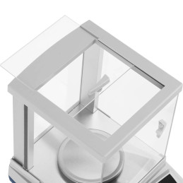 Analitiniai laboratoriniai svarstyklės su stikliniu dangteliu ir LCD jutikliniu skydeliu 600 g / 0,01 g