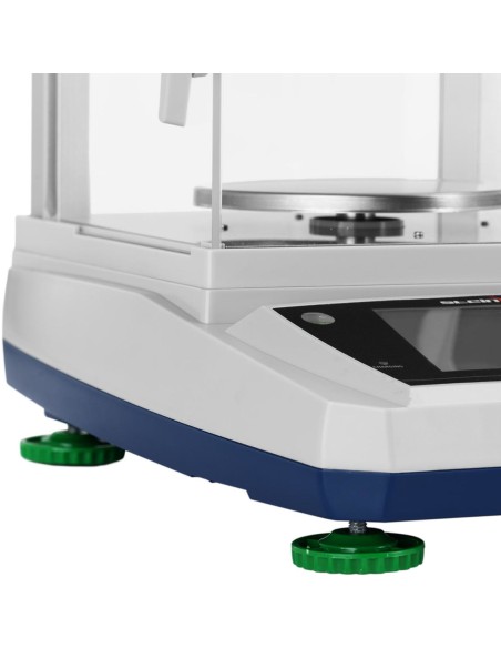 Analitiniai laboratoriniai svarstyklės su stikliniu dangteliu ir LCD jutikliniu skydeliu 600 g / 0,01 g Analitiniai laboratoriniai svarstyklės su stikliniu dangteliu ir LCD jutikliniu skydeliu 600 g / 0,01 g