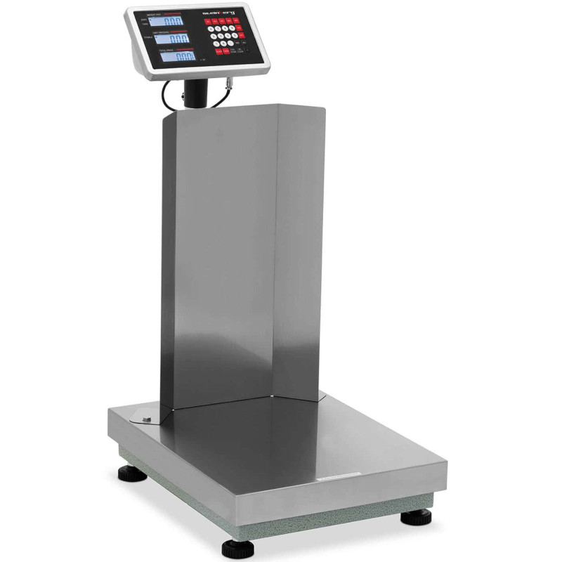 Sandėliavimo platforminės svarstyklės su atlošu 40 x 50 cm LCD 150 kg / 0,01 kg