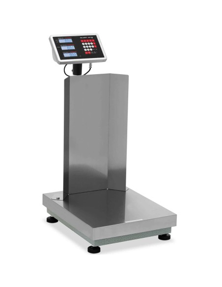 Sandėliavimo platforminės svarstyklės su atlošu 40 x 50 cm LCD 150 kg / 0,01 kg Sandėliavimo platforminės svarstyklės su atlošu 40 x 50 cm LCD 150 kg / 0,01 kg
