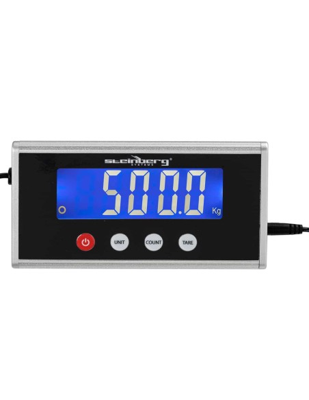 Sandėliavimo platformos svarstyklės 1000 x 500 mm LCD 500 kg / 100 g Sandėliavimo platformos svarstyklės 1000 x 500 mm LCD 500 kg / 100 g