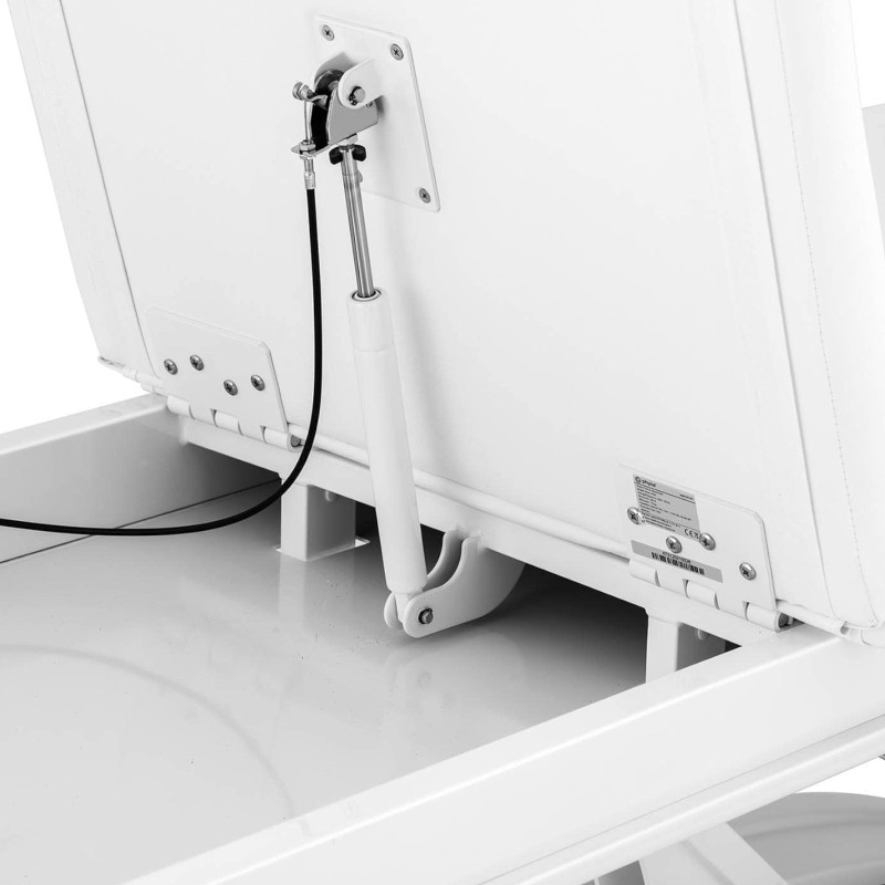 Lovos staliukas kosmetinė masažinė sofa elektrinė 200 kg TRENTO - balta