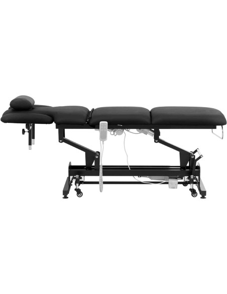 Lovos grožio stalas elektrinis masažo stalas 3 varikliai 250 kg NANTES - juodas Lovos grožio stalas elektrinis masažo stalas 3 varikliai 250 kg NANTES - juodas