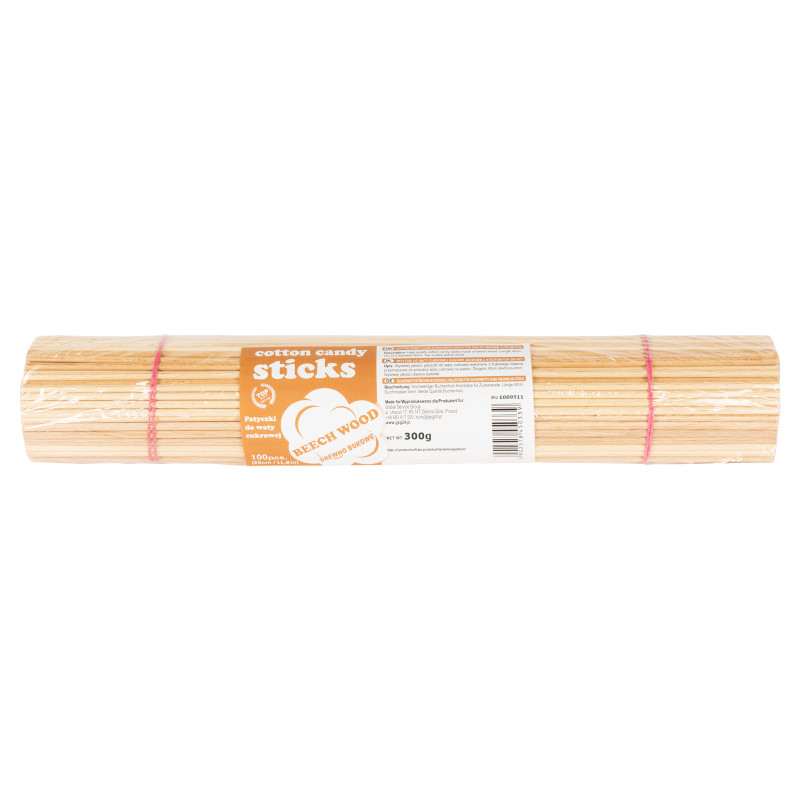 Buko vatos lazdelės 30cm/4mm su PZH sertifikatu 100vnt