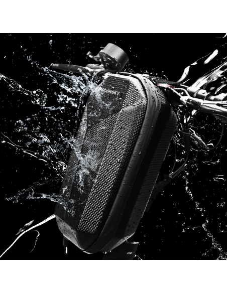 Vandeniui atsparus paspirtuko rankenos krepšys Motorolerio krepšys 4 L juodas