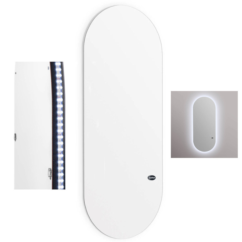 Kirpyklos konsolė su LED foniniu apšvietimu ovalus 170 x 70 x 3 cm Kirpyklos konsolė su LED foniniu apšvietimu ovalus 170 x 70 x 3 cm