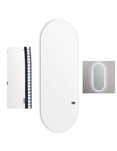Kirpyklos konsolė su LED foniniu apšvietimu ovalus 170 x 70 x 3 cm Kirpyklos konsolė su LED foniniu apšvietimu ovalus 170 x 70 x 3 cm