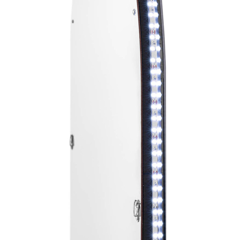 Kirpyklos konsolė su LED foniniu apšvietimu ovalus 170 x 70 x 3 cm