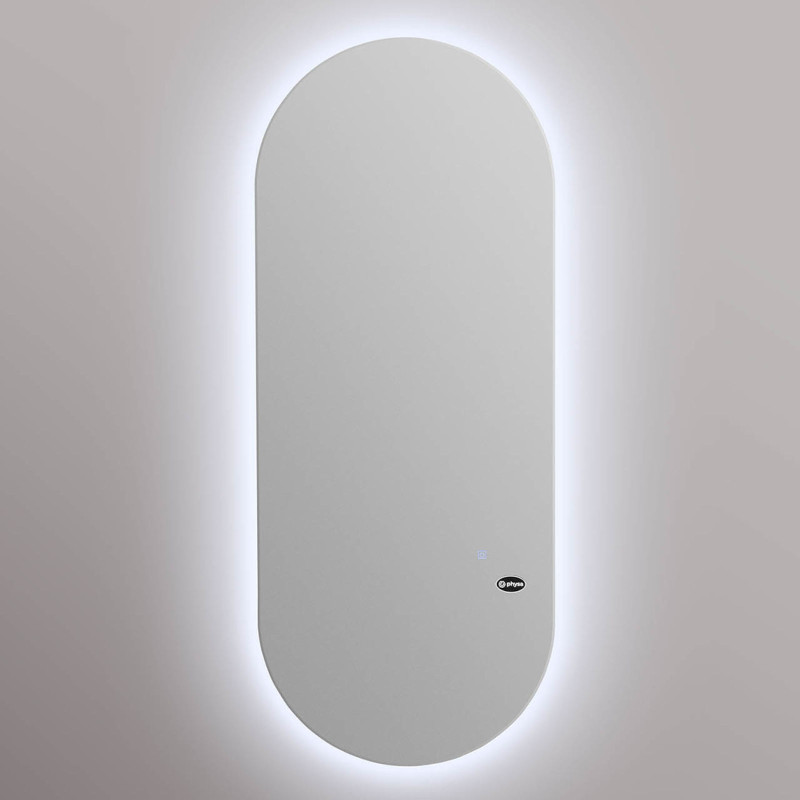 Kirpyklos konsolė su LED foniniu apšvietimu ovalus 170 x 70 x 3 cm