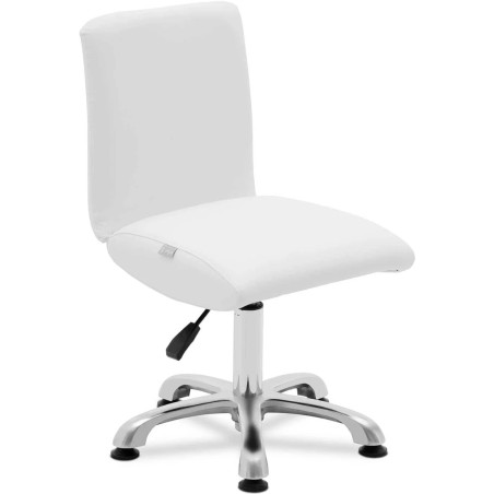 Kosmetinė pasukama kėdė su atlošu 38-52 cm LANCY - balta