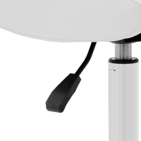 Kosmetinė pasukama kėdė su atlošu 38-52 cm LANCY - balta