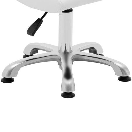 Kosmetinė pasukama kėdė su atlošu 38-52 cm LANCY - balta