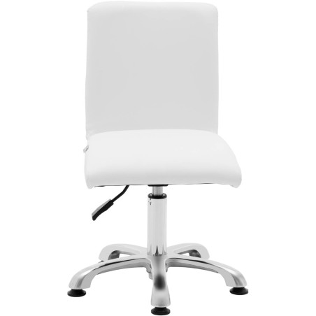 Kosmetinė pasukama kėdė su atlošu 38-52 cm LANCY - balta