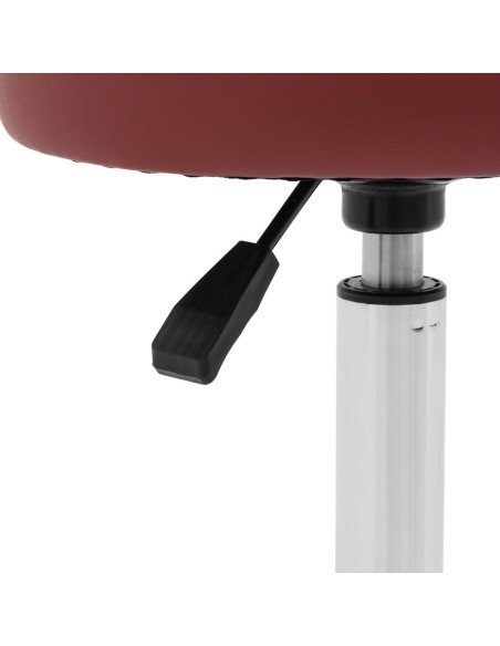 Kosmetinė pasukama kėdė su atlošu ant ratukų 46-60 cm ASCONA - kaštoninė