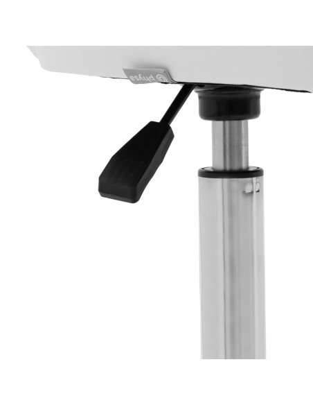 Kosmetinė pasukama kėdė su atlošu ant ratukų 49-63 cm PULLY - balta Kosmetinė pasukama kėdė su atlošu ant ratukų 49-63 cm PULLY - balta
