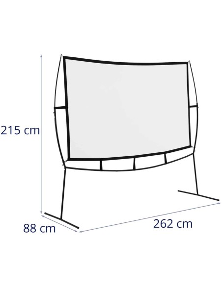 Nešiojamas grindų projekcinis ekranas 100 colių 221,4 x 124,5 cm 16:9 Nešiojamas grindų projekcinis ekranas 100 colių 221,4 x 124,5 cm 16:9
