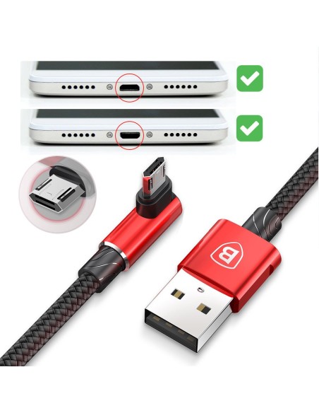 MVP kampuotas dvipusis laidas su šoniniu microUSB kištuku 2m 1.5A juodas MVP kampuotas dvipusis laidas su šoniniu microUSB kištuku 2m 1.5A juodas