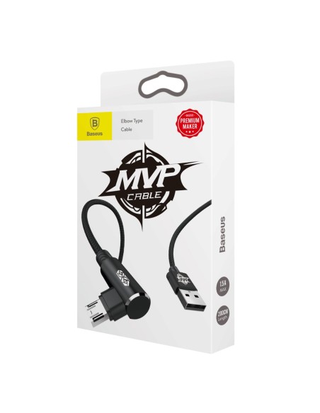 MVP kampuotas dvipusis laidas su šoniniu microUSB kištuku 2m 1.5A juodas MVP kampuotas dvipusis laidas su šoniniu microUSB kištuku 2m 1.5A juodas