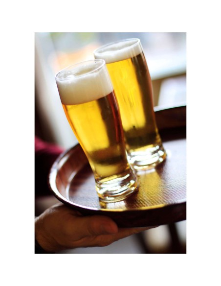 Gilus medinis neslystantis padavėjo padėklas su apvadu - apvalus sk. 42 cm