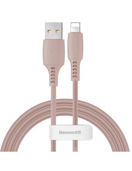 Kabelis USB laidas Iphone Lightning 2.4A 1.2m rožinis Kabelis USB laidas Iphone Lightning 2.4A 1.2m rožinis