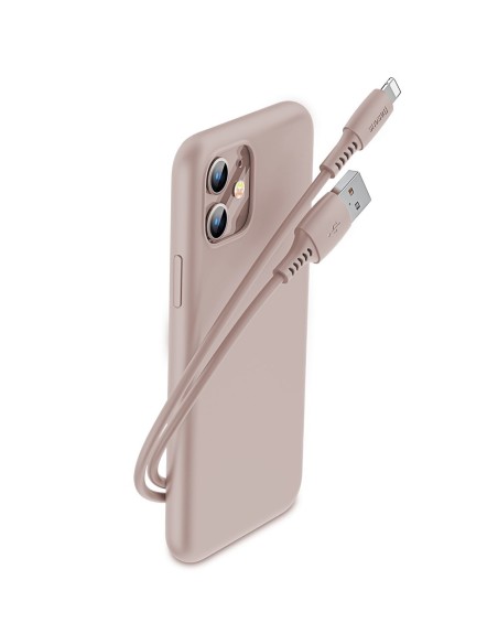 Kabelis USB laidas Iphone Lightning 2.4A 1.2m rožinis Kabelis USB laidas Iphone Lightning 2.4A 1.2m rožinis