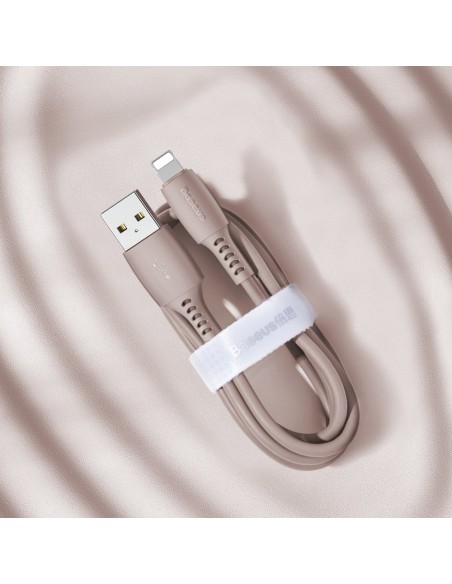 Kabelis USB laidas Iphone Lightning 2.4A 1.2m rožinis Kabelis USB laidas Iphone Lightning 2.4A 1.2m rožinis
